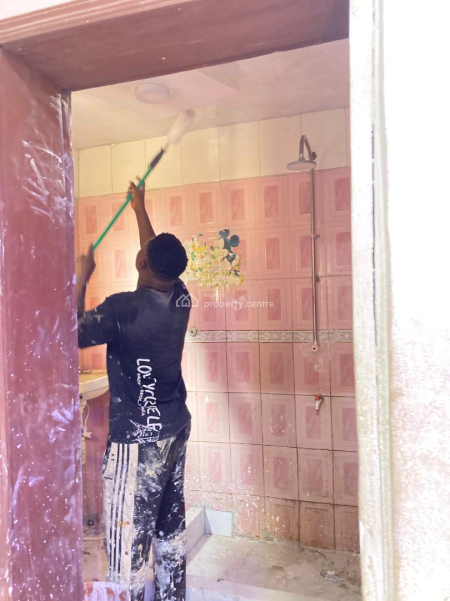 Newly Renovated Beautiful 3 Bedroom Flat All Room Ensuit with Pop, Inside Well Secured Estate Off Otunber Street Ojodu Berger, Ojodu, Lagos, Flat / Apartment for Rent