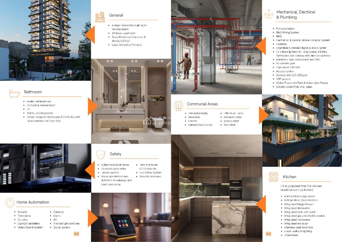 2 Luxury Bedrooms in 24-storey Towers, Oniru, Victoria Island (vi), Lagos, Flat / Apartment for Sale