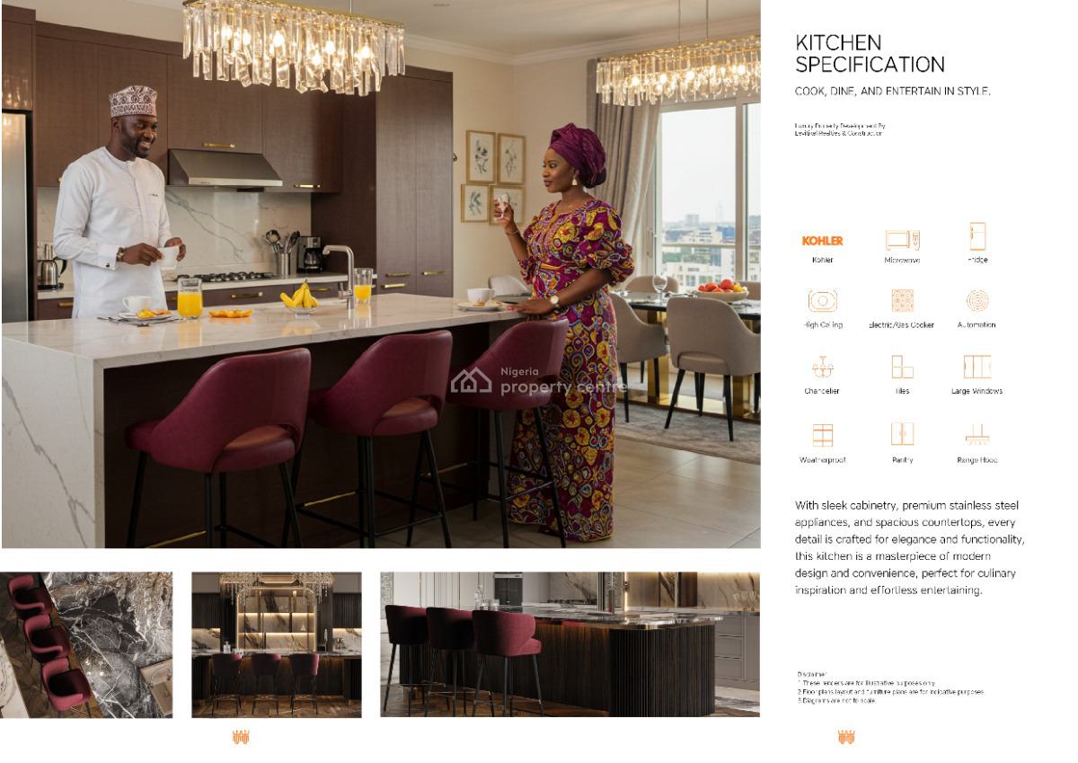 3 Bedroom in a Modern Highrise Tower Development, Oniru, Victoria Island (vi), Lagos, Flat / Apartment for Sale