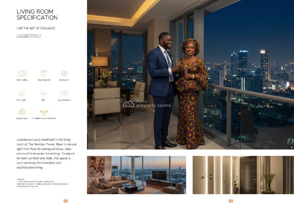 4-bed Mezzanine Penthouse Apartment on 19th & 20th Floors, Oniru, Victoria Island (vi), Lagos, Flat / Apartment for Sale