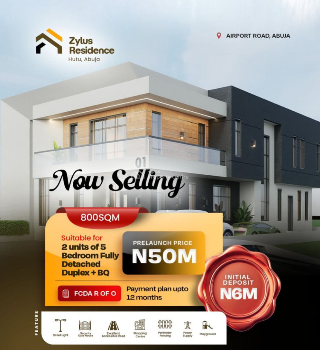 a Well Positioned and Secured Buy and Build Land at Zylus Residence, The Heart of Hutu, Lugbe District, Abuja, Residential Land for Sale