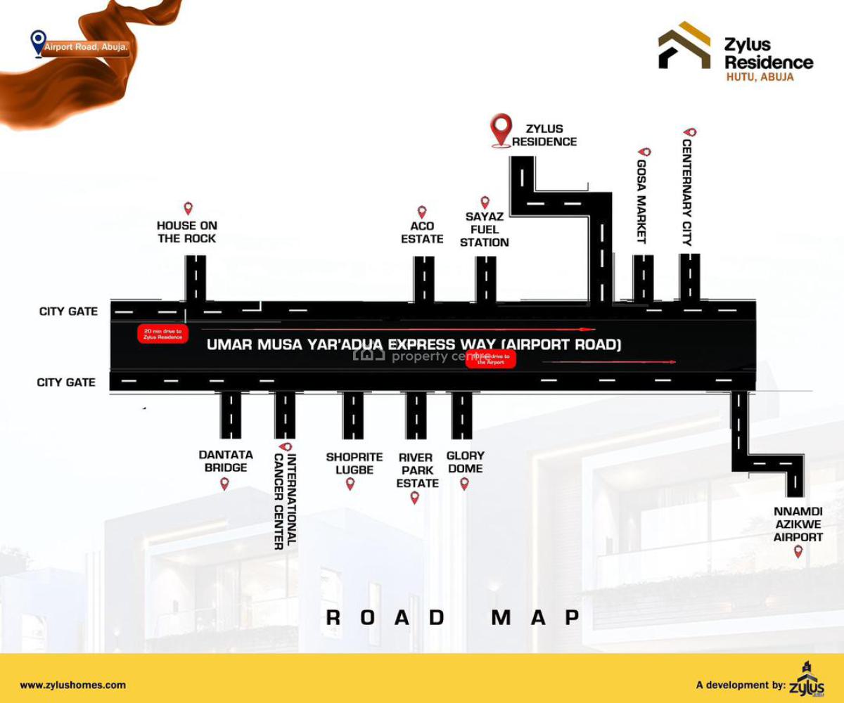 a Well Positioned and Secured Buy and Build Land at Zylus Residence, The Heart of Hutu, Lugbe District, Abuja, Residential Land for Sale