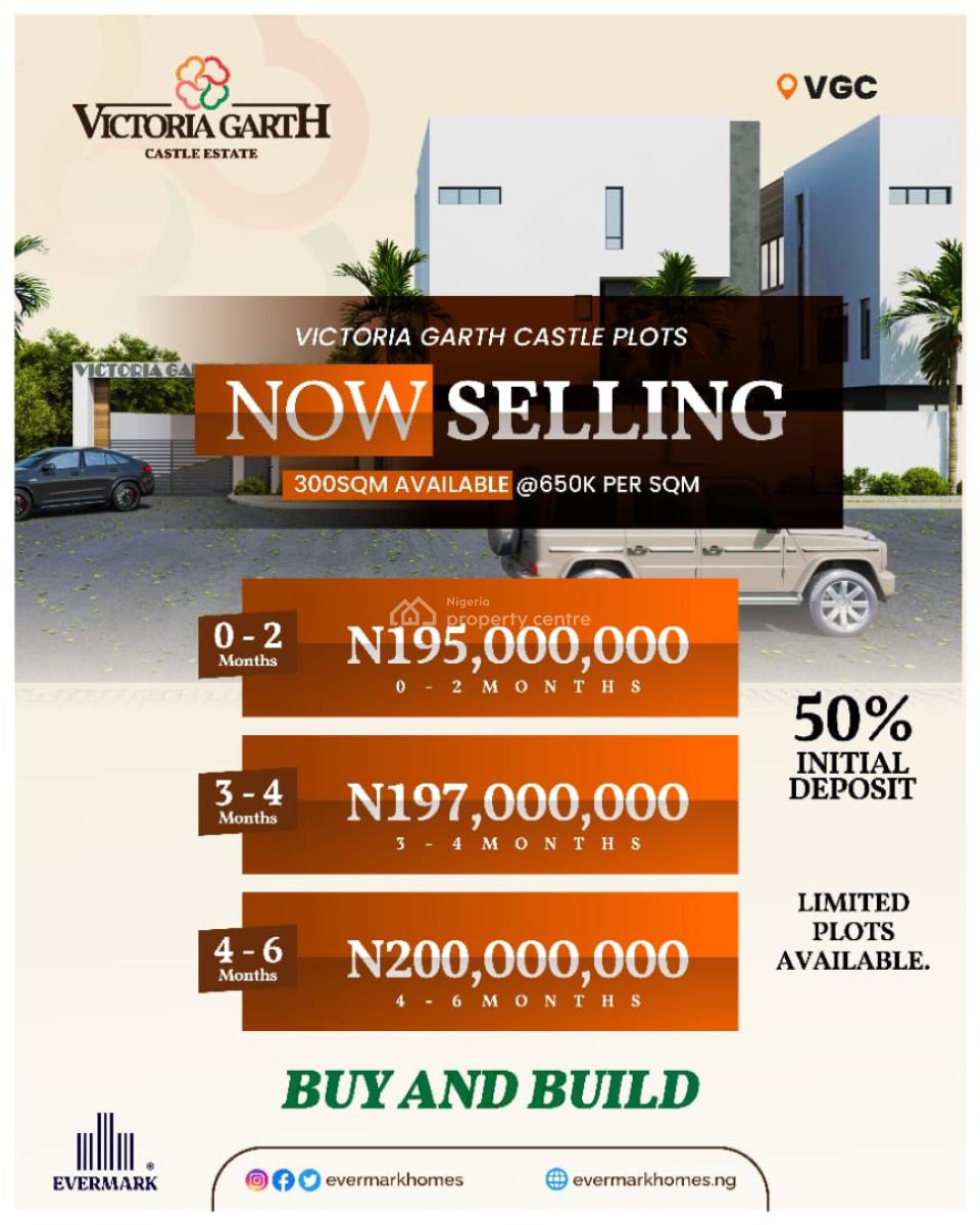 Plots of Livable Dry Table Land Selling  on Prelauch Price, Vgc, Lekki, Lagos, Land for Sale