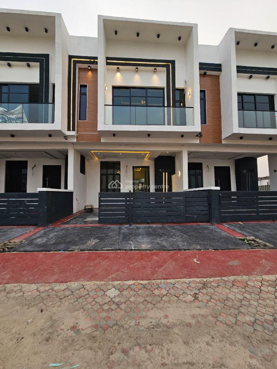 Self Compound 3bedroom Terrace Duplex with Bq, Ikota, Lekki, Lagos, Terraced Duplex for Sale