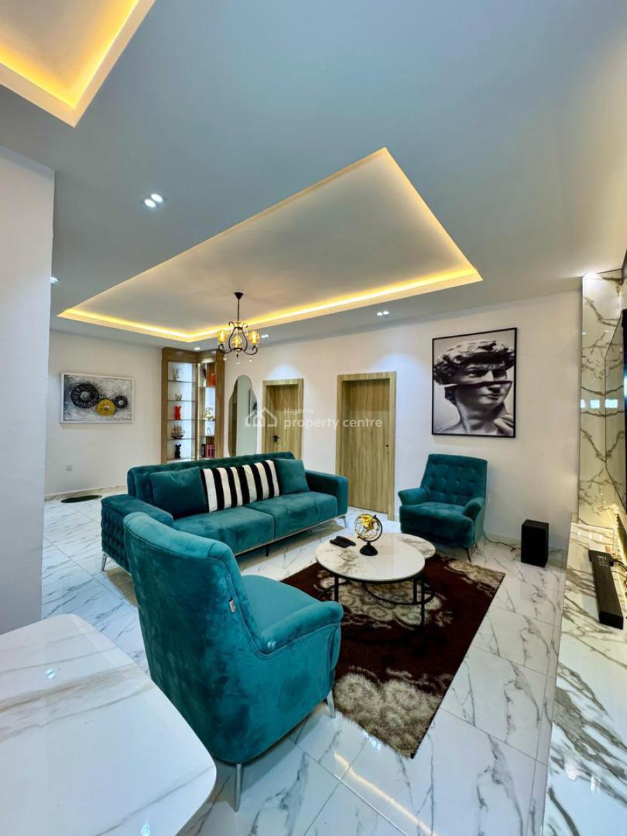 Beautiful 2 Bedroom Apartment with Private Staircase, Ikate, Lekki, Lagos, House for Rent