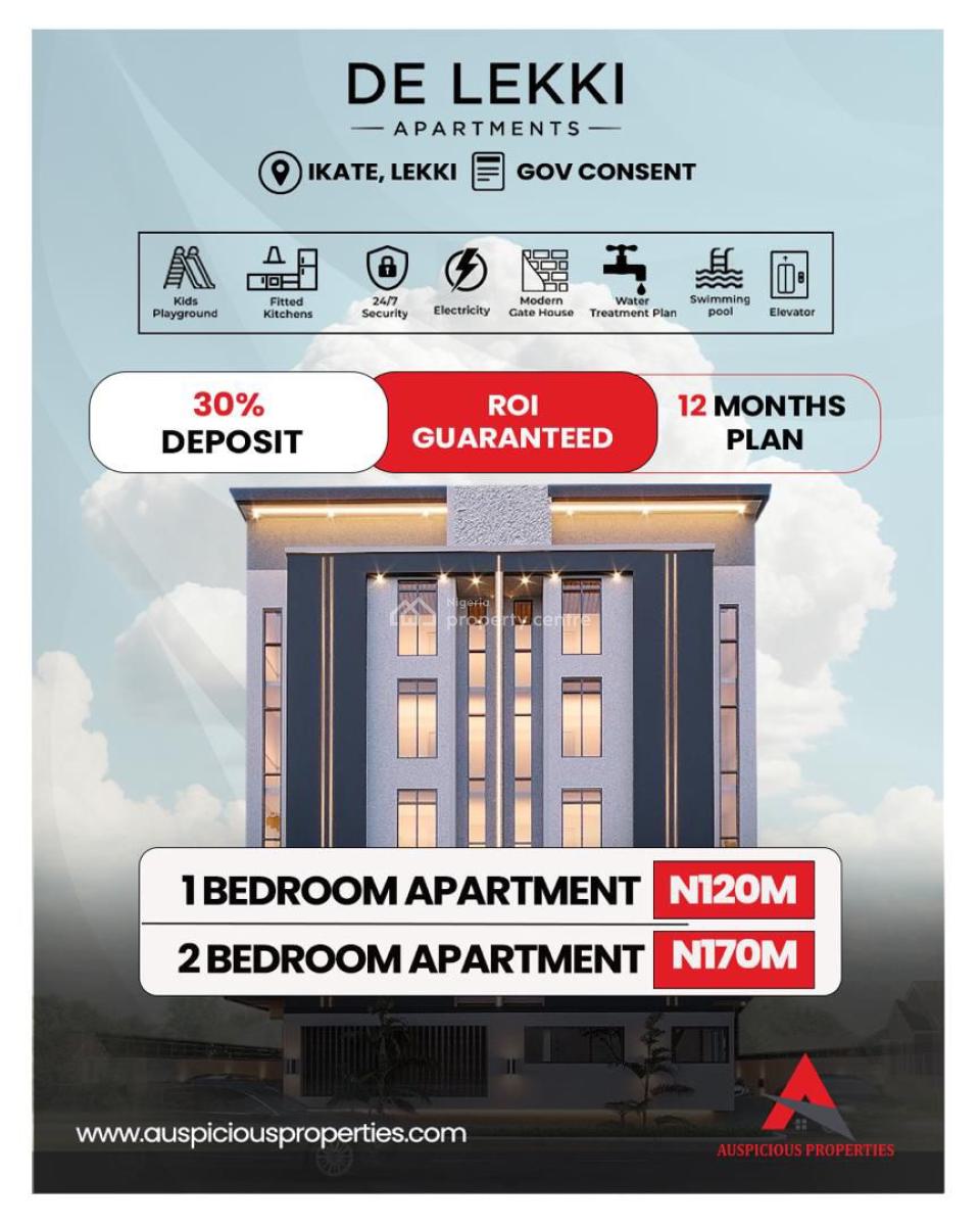Most Beautiful Luxury 2 Bedroom Apartment for High Investment, 13 Yemi Adetayo Link Road Ilasan Ikate, Ikate Elegushi, Lekki, Lagos, Block of Flats for Sale