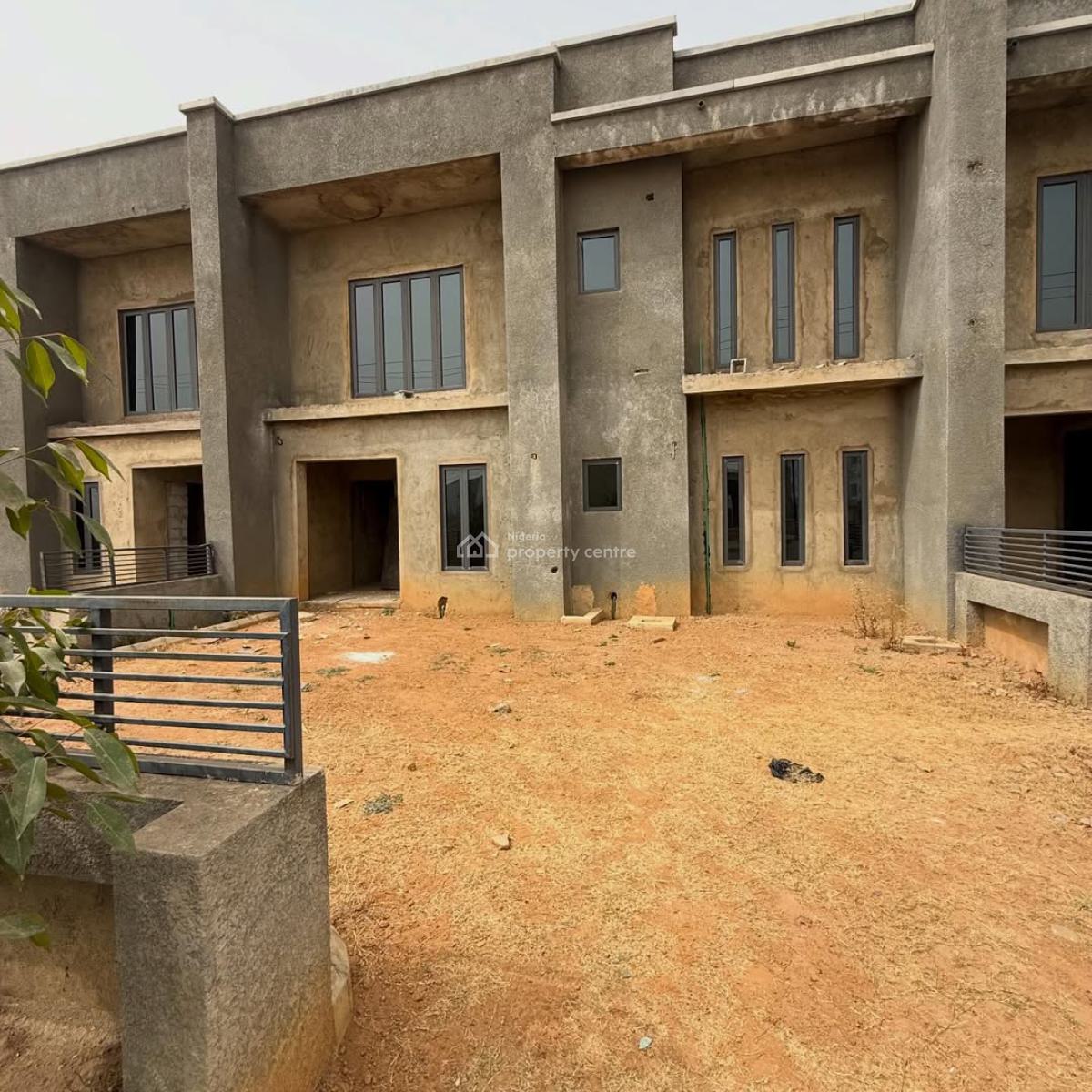 Privately Gated 4 Bedroom Terrace Duplex with Bq (carcass), Lugbe District, Abuja, Terraced Duplex for Sale
