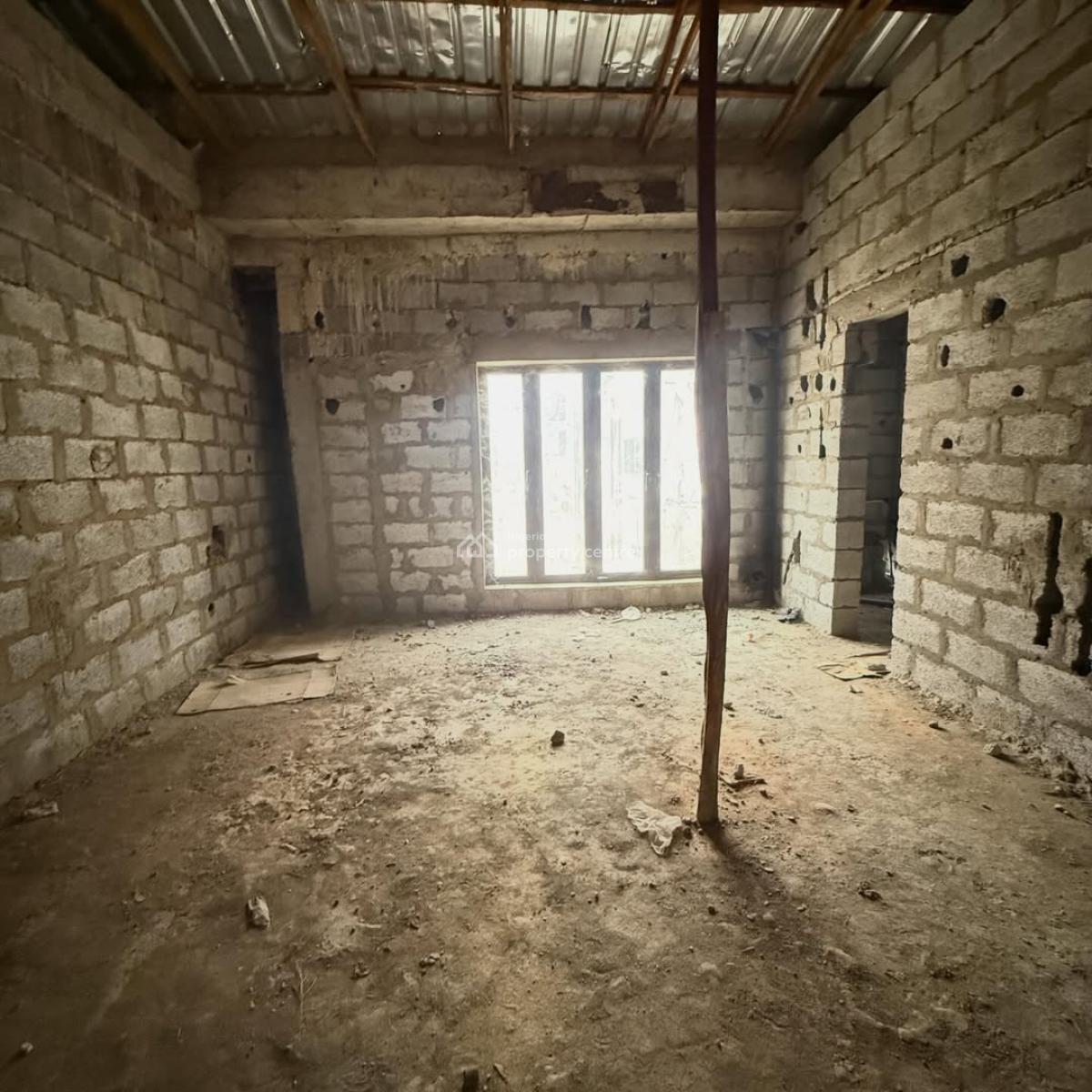 Privately Gated 4 Bedroom Terrace Duplex with Bq (carcass), Lugbe District, Abuja, Terraced Duplex for Sale