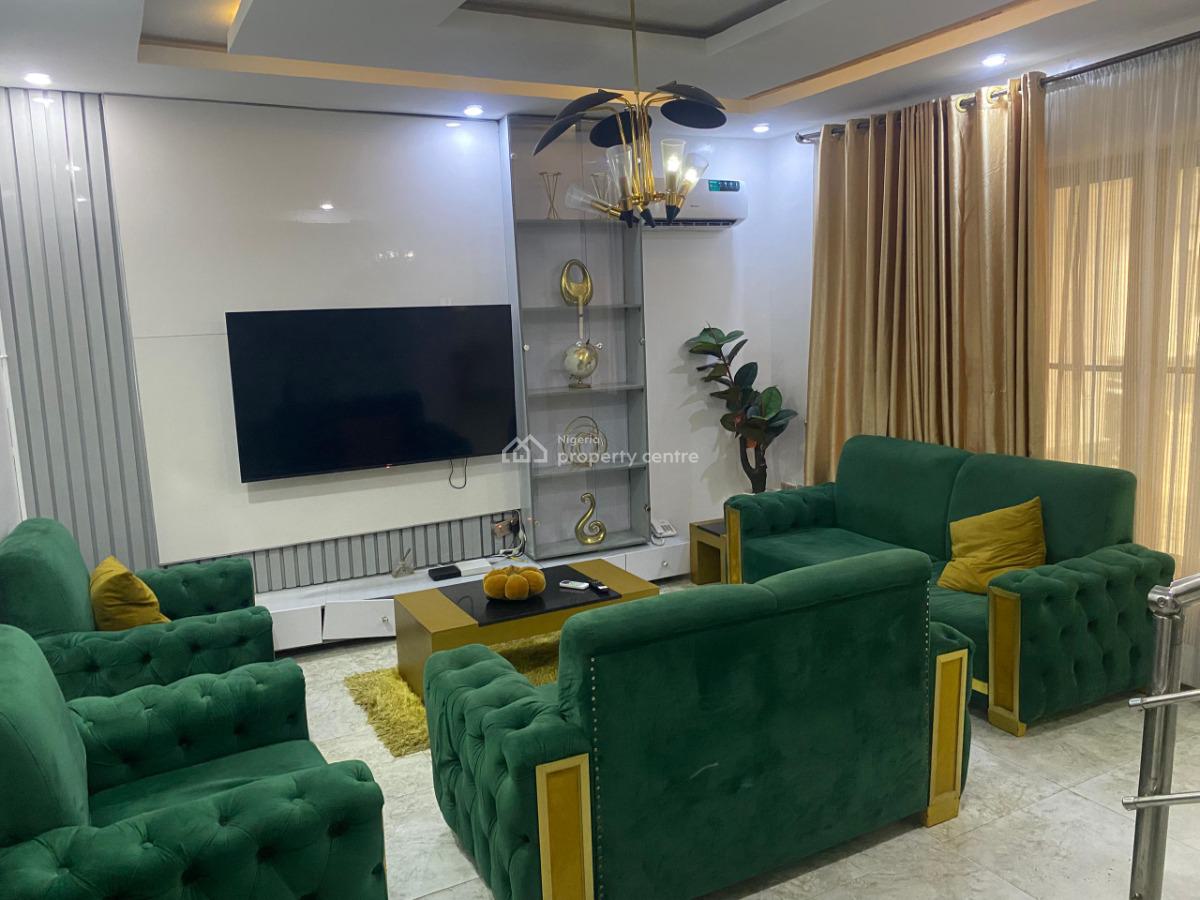 Luxuriously Furnished & Fully Serviced 4bedroom Terrace Duplex with Bq, Salem, Ikate, Lekki, Ikate, Lekki, Lagos, Terraced Duplex for Rent
