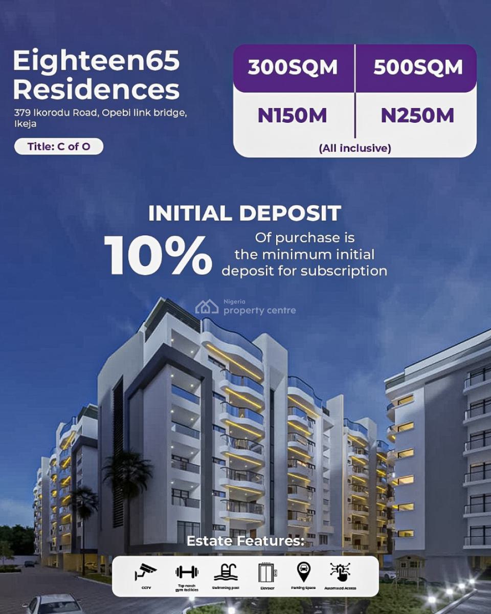 Eighteen65 Residences, Eighteen65 Residences, Ikeja, Ikeja, Lagos, Mini Flat (room and Parlour) for Sale