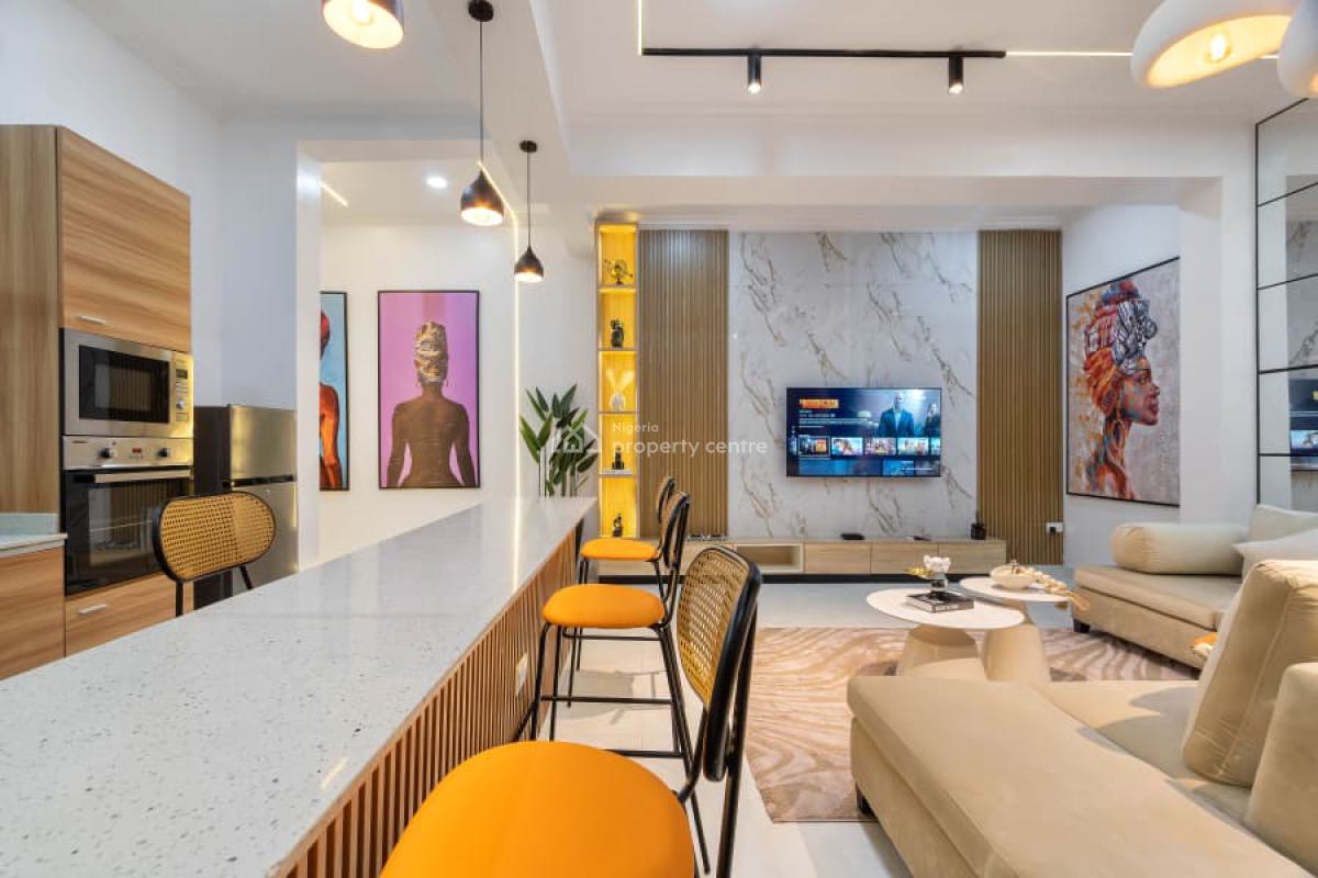 Luxury Newly Launched 2 Bedroom Apartment with Wine Bar &ps5, Wifi, Power Supply,security,car Park Space and Lots More, Ikate, Lekki, Lagos, Flat / Apartment Short Let