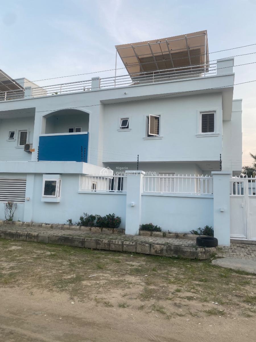 Seaview 4 Bedroom with Rooftop with Bq, Atlantic View Estate, Alpha Beach Road, Lekki, Lagos, Semi-detached Duplex for Rent