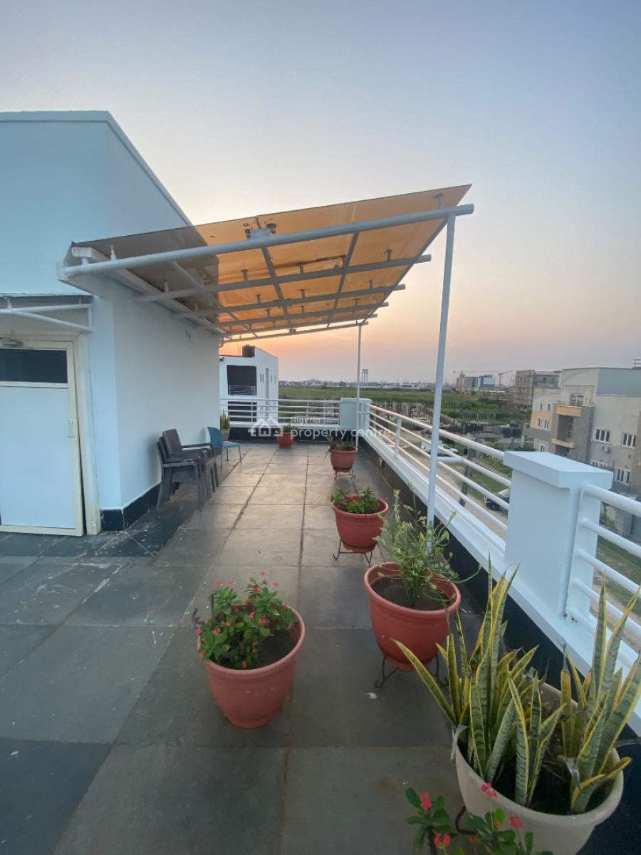 Seaview 4 Bedroom with Rooftop with Bq, Atlantic View Estate, Alpha Beach Road, Lekki, Lagos, Semi-detached Duplex for Rent