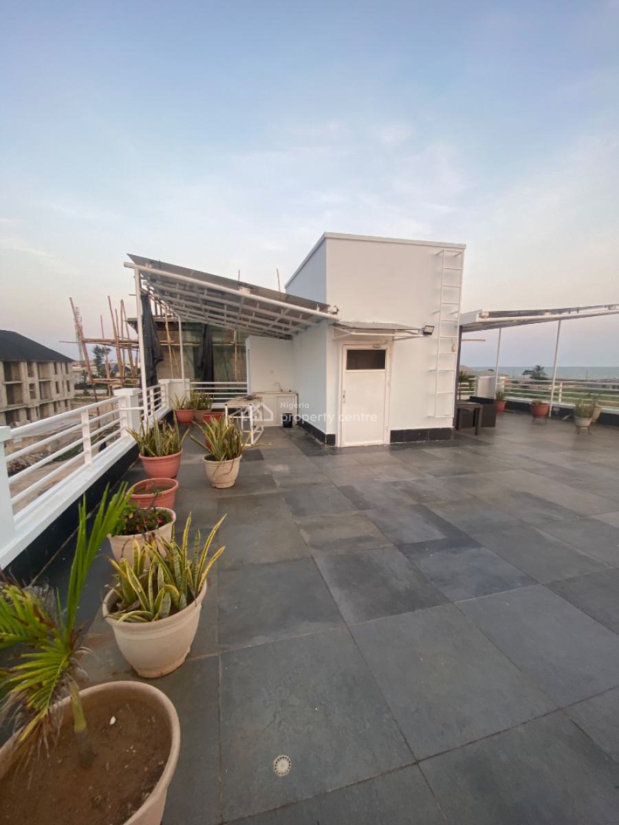Seaview 4 Bedroom with Rooftop with Bq, Atlantic View Estate, Alpha Beach Road, Lekki, Lagos, Semi-detached Duplex for Rent