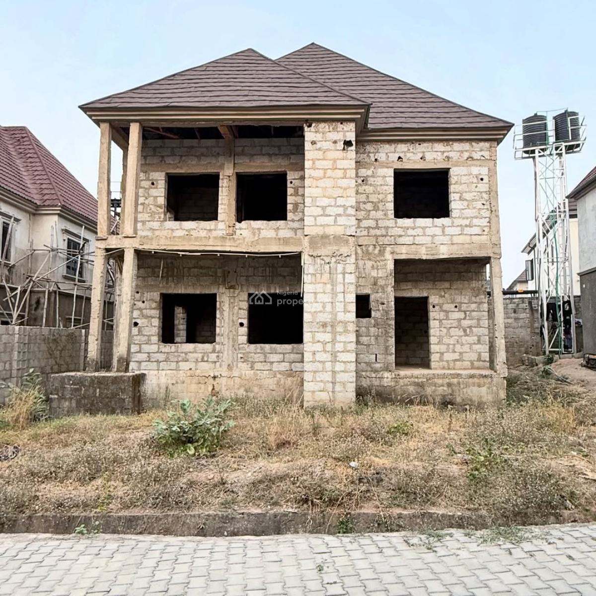 Newly Constructed 4-bedroom Fully Detached Duplex with Bq(carcass), Lugbe District, Abuja, Detached Duplex for Sale