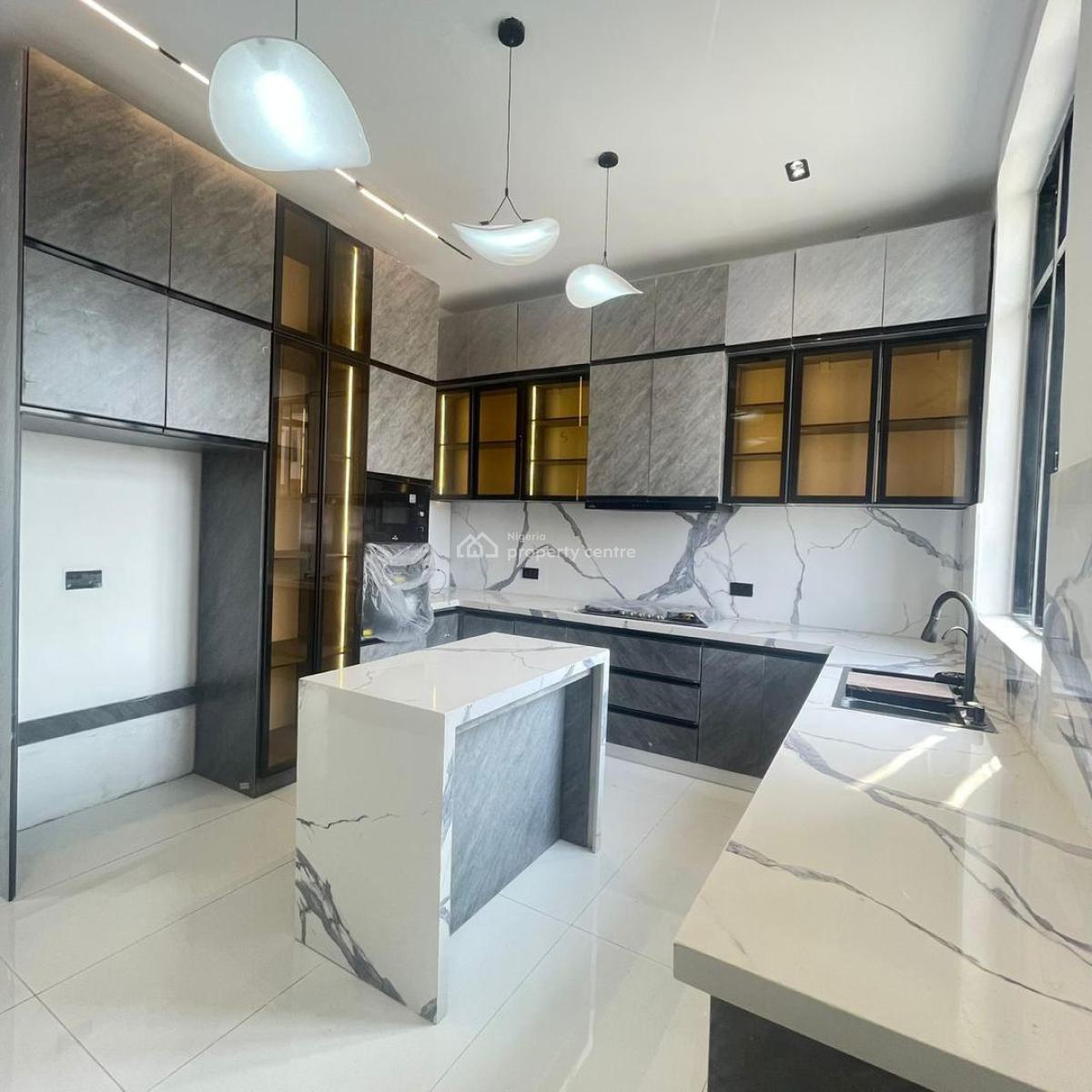 Finished 5 Bedroom Fully Detached Duplex with  Bq and Gazebo, Chevron, Lekki, Lagos, Lekki, Lagos, Detached Duplex for Sale