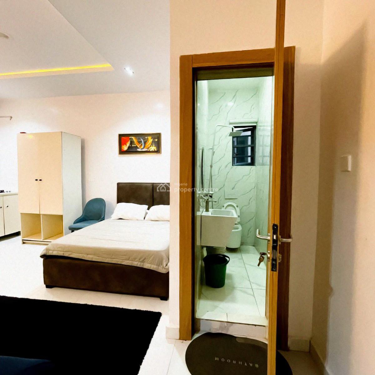 Luxurious Furnished Studio Apartment at Ologolo Lekki, Ologolo Lekki Phase 2, Lekki, Lagos, Self Contain (single Rooms) for Rent