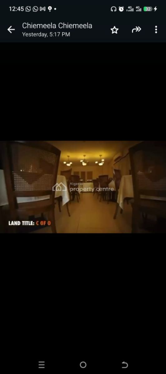 22 Executive Rooms, Gym, Swimming Pool, Spa, Restaurant/bar, 350kva Ge, Osborne, Ikoyi, Lagos, Hotel / Guest House for Sale