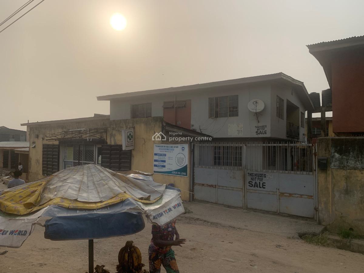 2nos of 4bedroom Flat Up and Down Plus a Pharmacy Shop, Biola Street, Alapere, Ketu, Lagos, Block of Flats for Sale