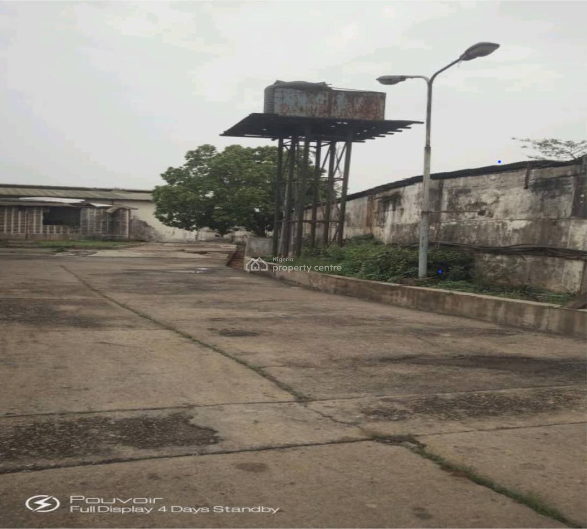 4 Bay Warehouse on 3.615 Acres on Express, Along  Ijebu-ode Road, Sagamu, Ogun, Warehouse for Sale