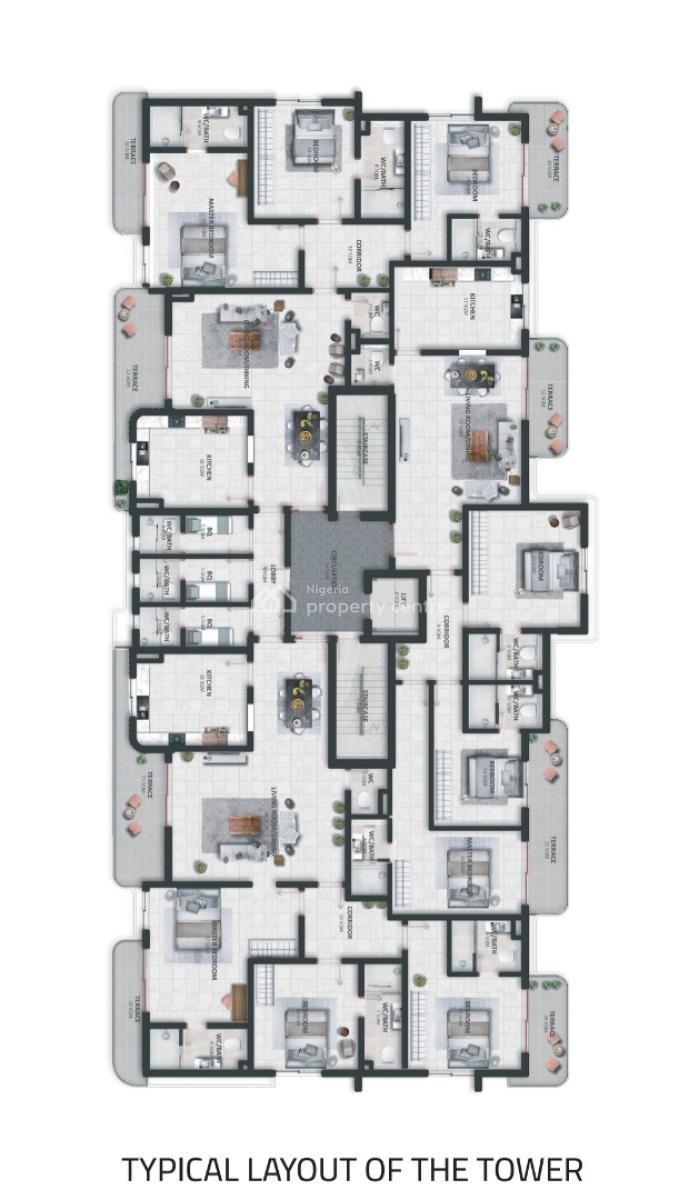 (off Plan) Luxury and Super Executive Finished 3 Bedroom  Apartment, Glover Road, Old Ikoyi, Ikoyi, Lagos, Flat / Apartment for Sale