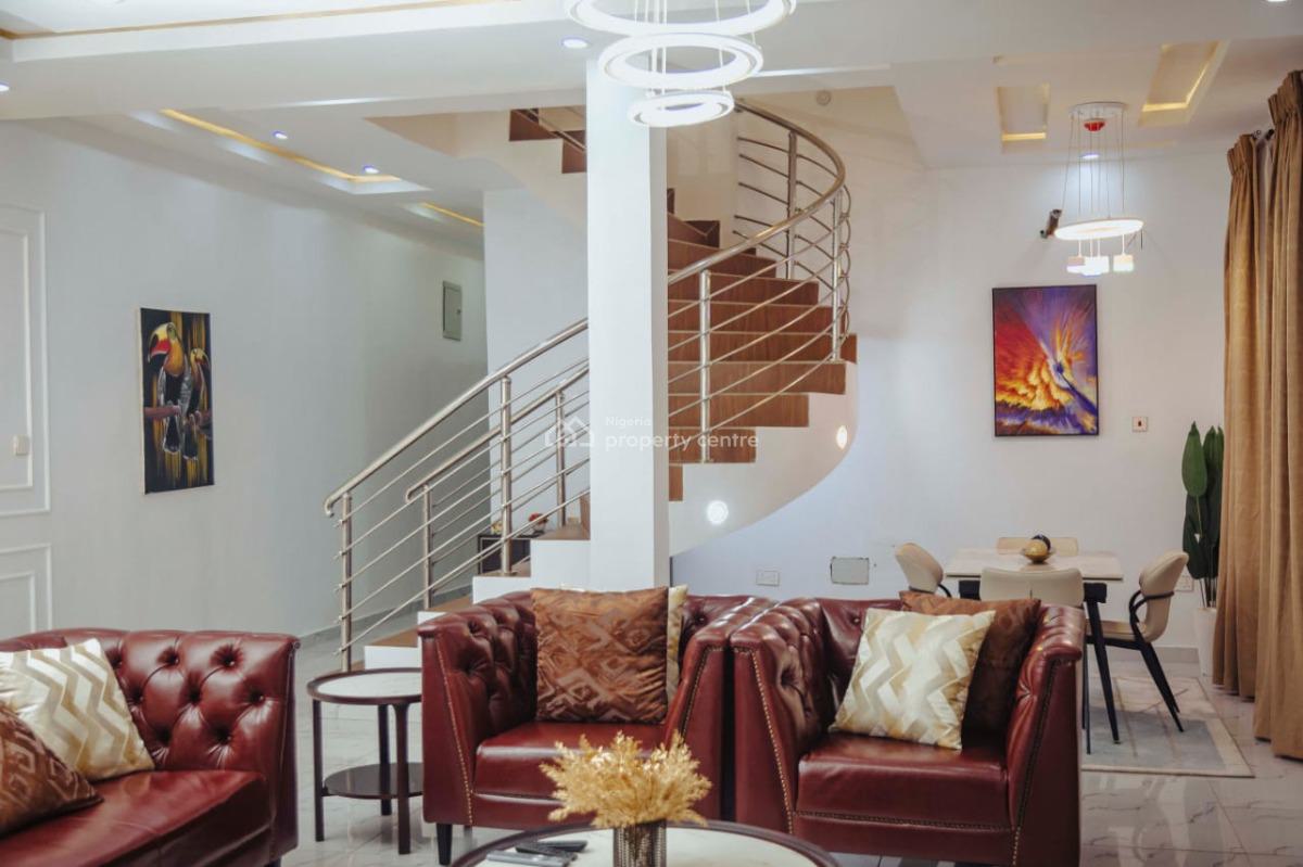 Luxury 4-bedroom Duplex  Self Compound, Allen Avenue, Ikeja, Lagos, Semi-detached Duplex Short Let