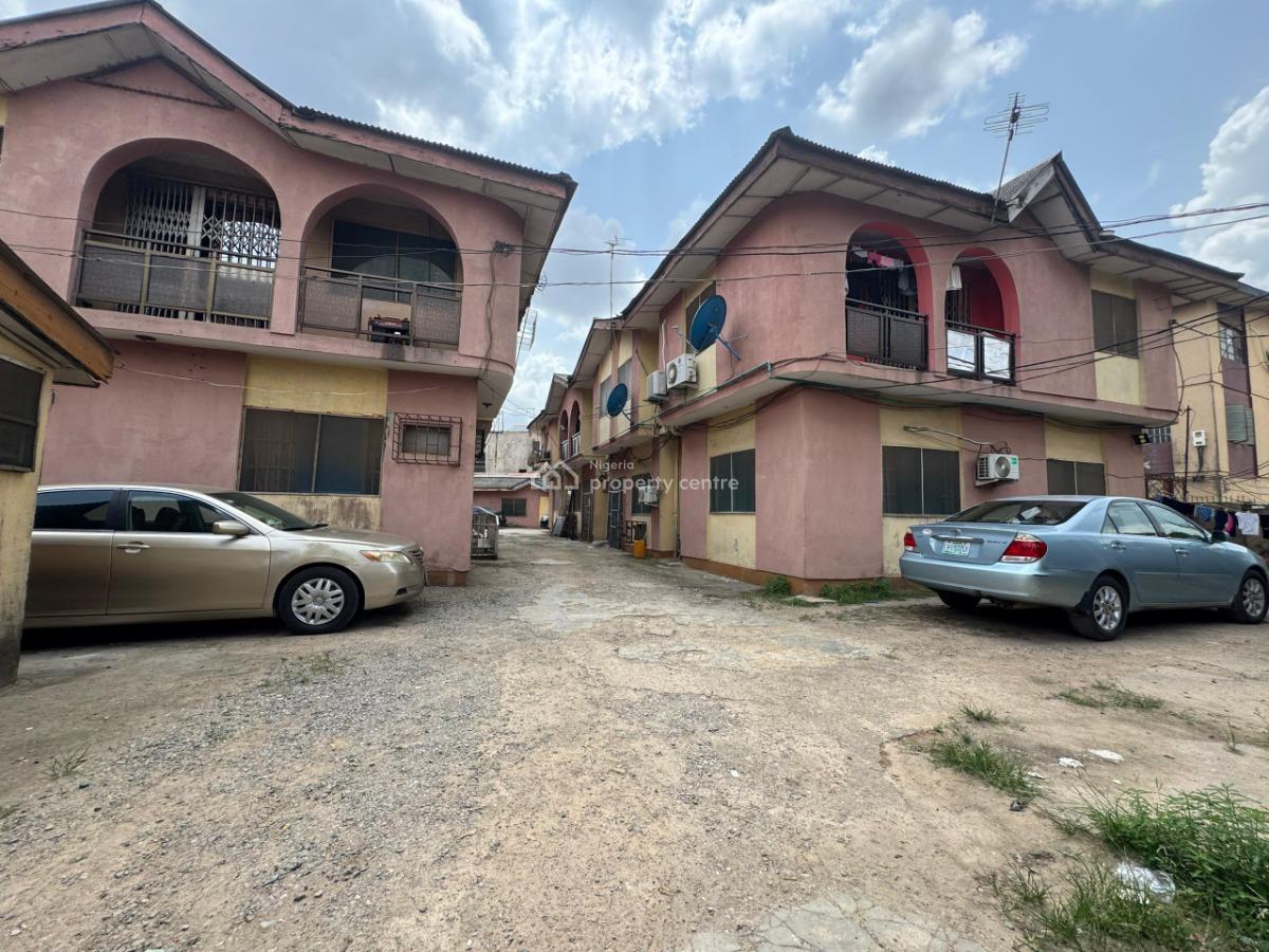 Land Measuring 1256sqm with a Well Maintained 9units of 3bedroom Flats, Ogba, Ikeja, Lagos, Block of Flats for Sale