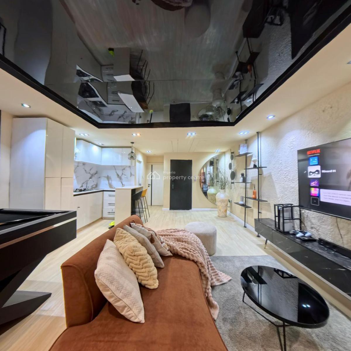 Delightful Exquisite Fully Furnished and Serviced One Bedroom (mini-flat), Lekki Right, Lekki, Lagos, Mini Flat (room and Parlour) for Rent