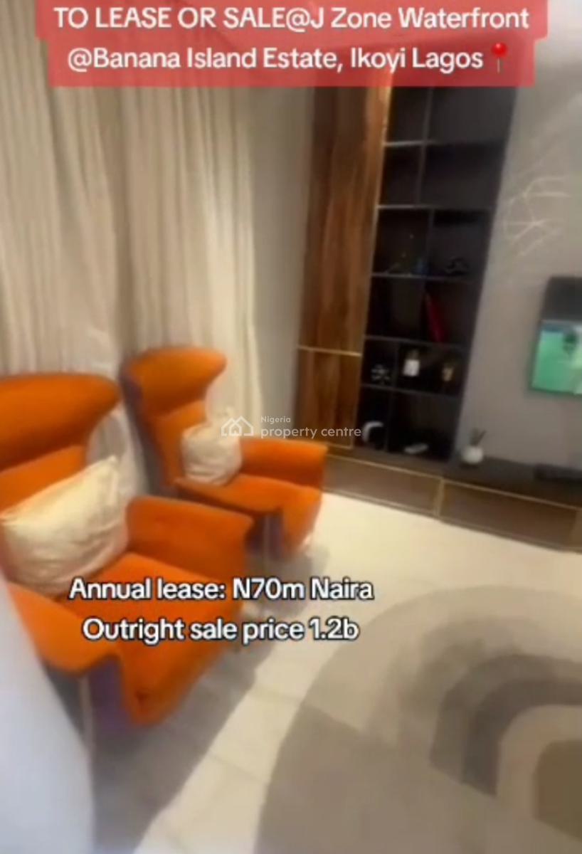 Waterfrontluxury Fully Furnished 3-bedroom Apartment + 1 Bq, Banana Island, Ikoyi, Lagos, Flat / Apartment for Sale