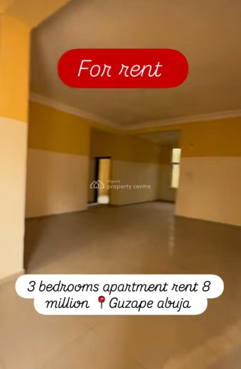 Spacious 3 Bedrooms Apartment, Guzape District, Abuja, House for Rent