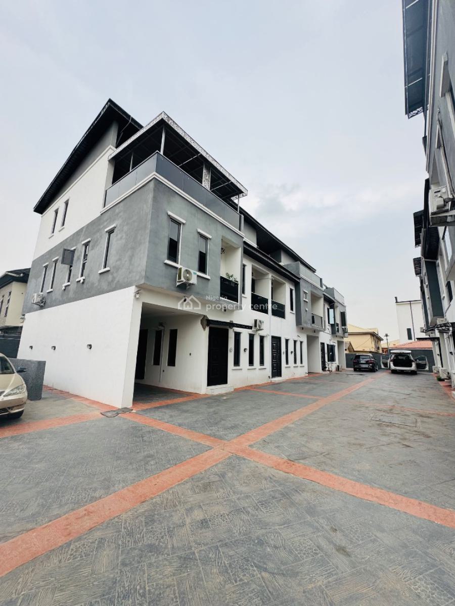 Uniquely Styled 4 Bedroom Terrace Duplex with Bq, Gra Phase 1, Magodo, Lagos, Terraced Duplex for Sale
