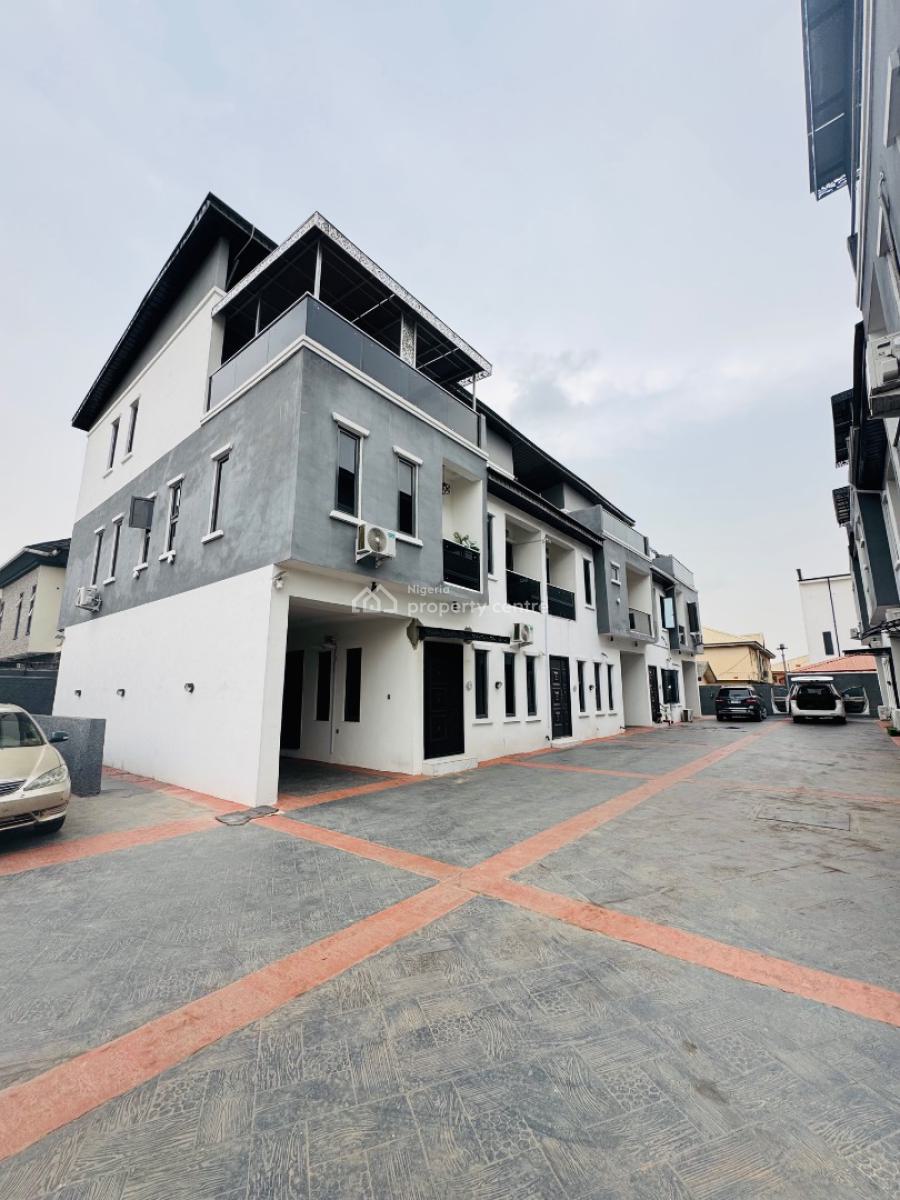 Uniquely Styled 4 Bedroom Terrace Duplex with Bq, Gra Phase 1, Magodo, Lagos, Terraced Duplex for Sale