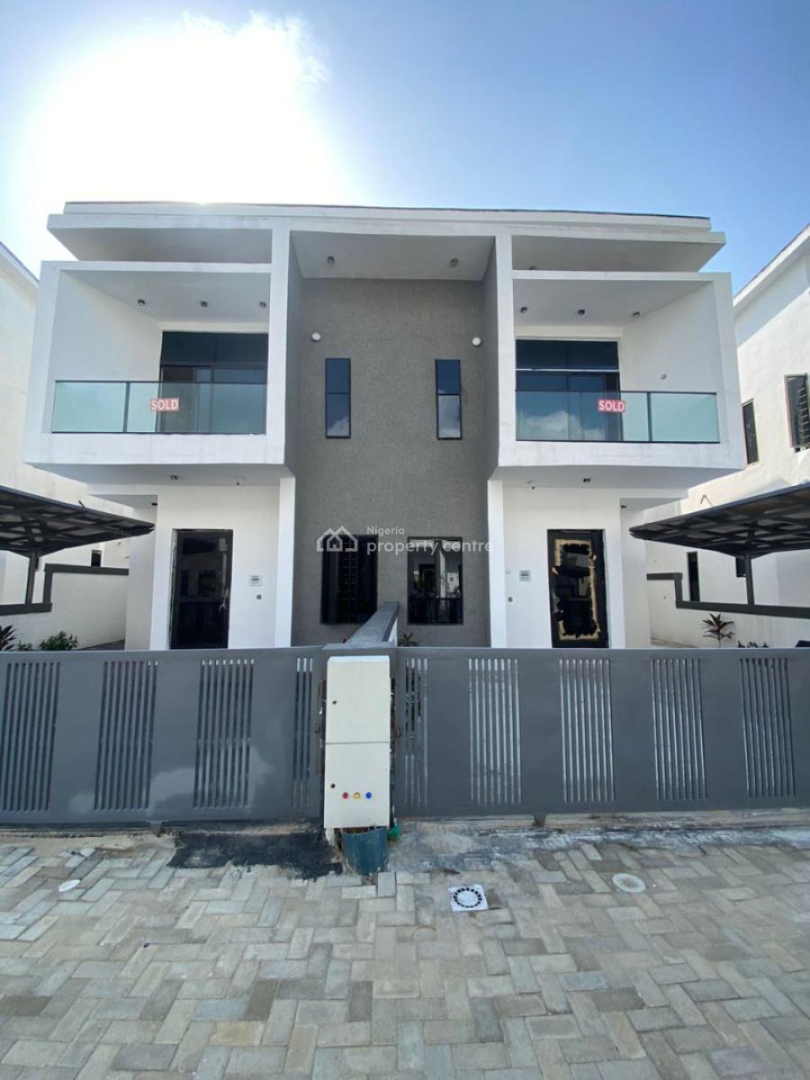 Contemporary 4 Bedroom Semi Detached Duplex with Bq, Orchid Road, Lekki, Lagos, Semi-detached Duplex for Rent