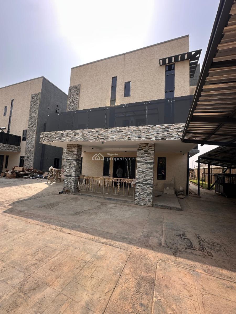 Newly Built 5 Bedroom Semi Detached Duplex with Bq and Swimming Pool, Guzape District, Abuja, Semi-detached Duplex for Rent