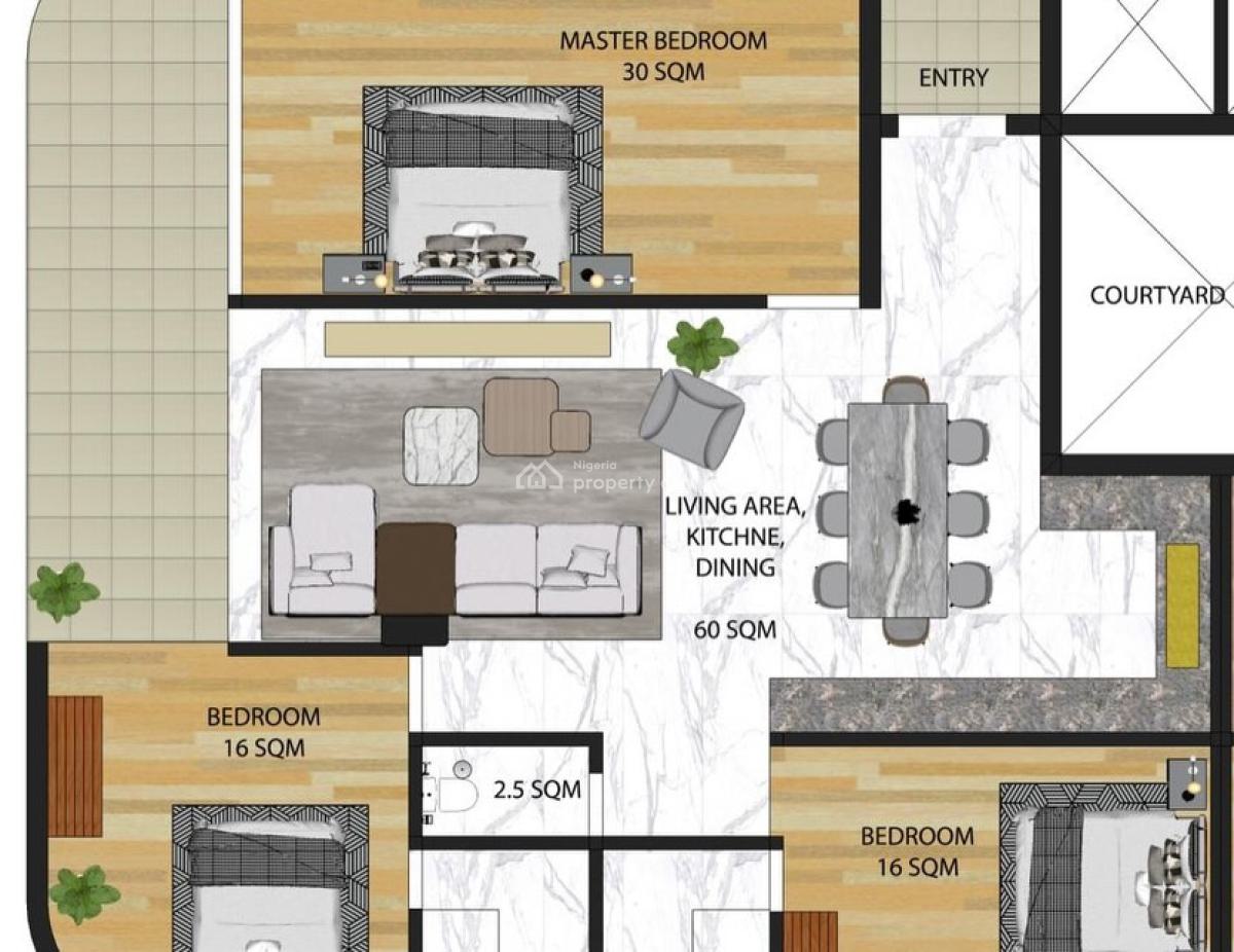Exquisite 2 Bedroom Apartment, Lekki Phase 1, Lekki Phase 1, Lekki, Lagos, Flat / Apartment for Sale