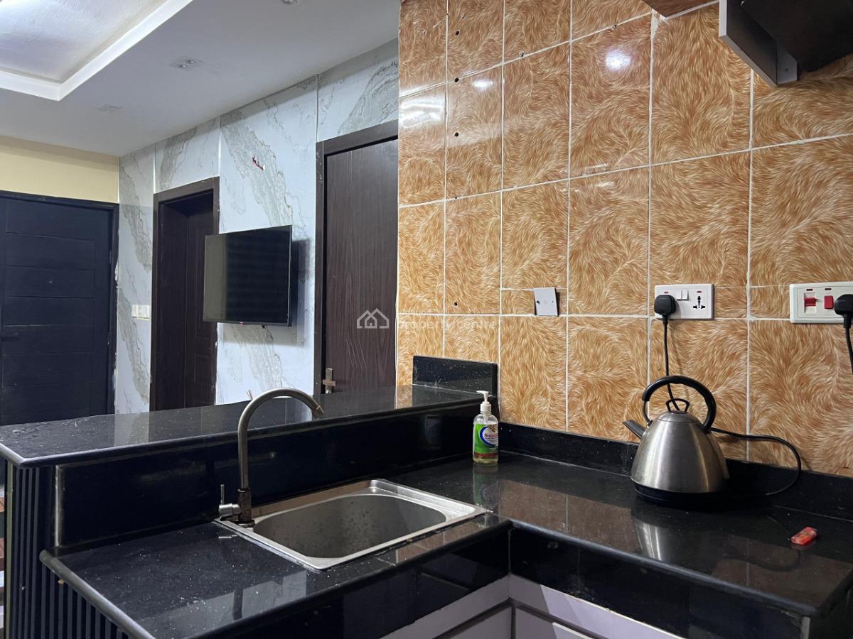 Furnished 1 Bedroom Beach View Serviced Apartment, New Horizons 2 Estate Meadow Hall Road, Ikate, Lekki, Lagos, Mini Flat (room and Parlour) for Rent