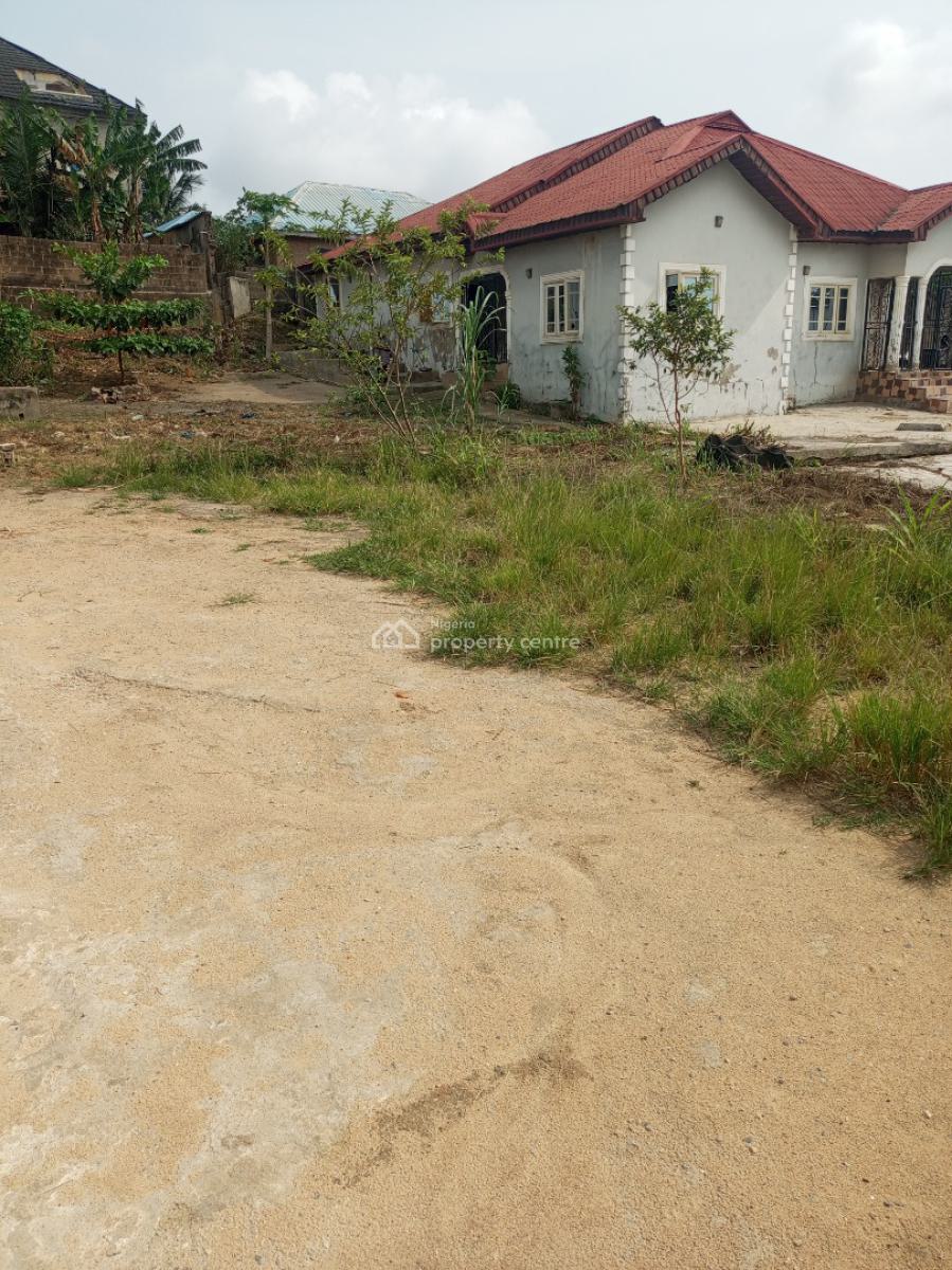 4bedroom En Suite on 2plot of Land, Ijere Road Close to Wise Buyer Supermarket, Asese, Ibafo, Ogun, Detached Bungalow for Sale