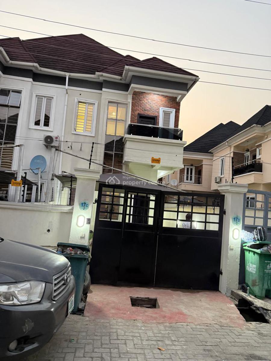 *spacious 3 Bedroom Semi Detached Duplex with Bq in, Chevron, Lekki, Lagos, Semi-detached Duplex for Rent