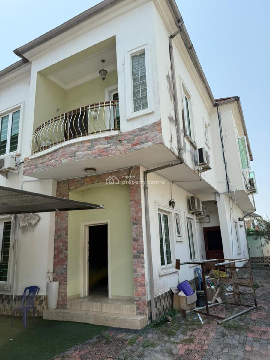a Neatly and Massively Built 4 Bedroom Semi Detached Duplex and a Bq, Osapa, Lekki, Lagos, Semi-detached Duplex for Rent