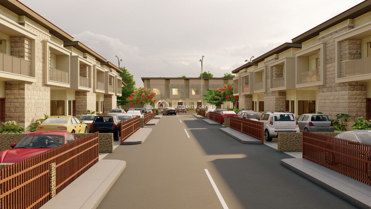 a Contemporary 3 Bedroom Semi Detached Duplex with a Bq, Chois Garden Estate Road, Lekki Phase 2, Lekki, Lagos, Semi-detached Duplex for Sale