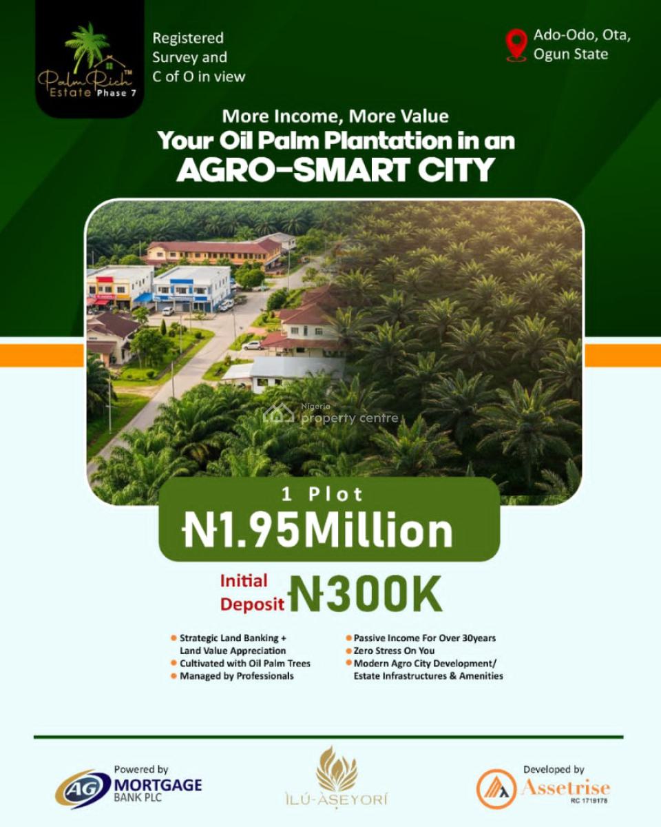 Palmrich Estate 7, Ago Smart City,awode Ado Odo Ota Ogun State, Ado-odo/ota, Ogun, Commercial Land for Sale