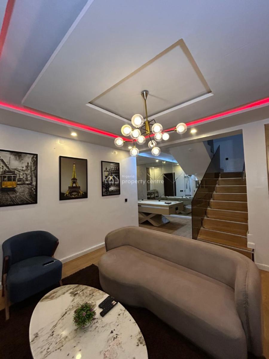 Luxuriously Furnished 3 Bedroom Terrace Duplex with Pool Gym, Ikate, Lekki, Lagos, Terraced Duplex for Rent