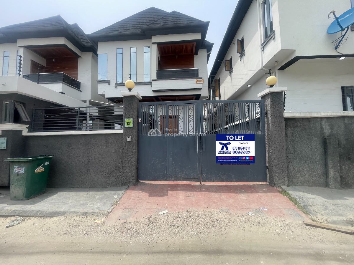 Brand New 4-bedroom Semi-detached Duplex with Bq Chevron Lekki, Lekki Conservative Way, Lekki, Lagos, Semi-detached Duplex for Rent