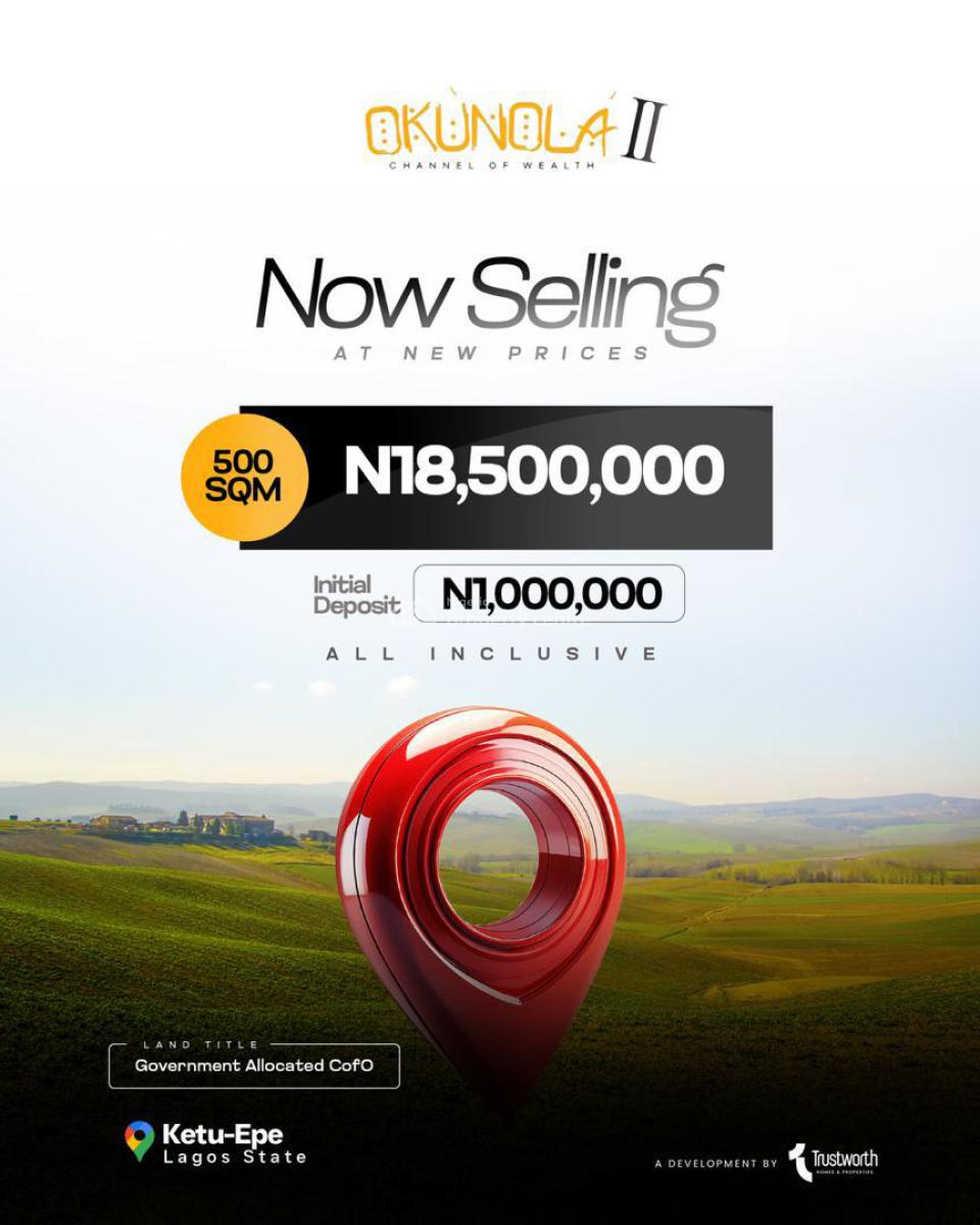 Govt.approbed C of O Estate Facing Road, Okunola Estate Ketu Epe Road, Epe, Lagos, Mixed-use Land for Sale