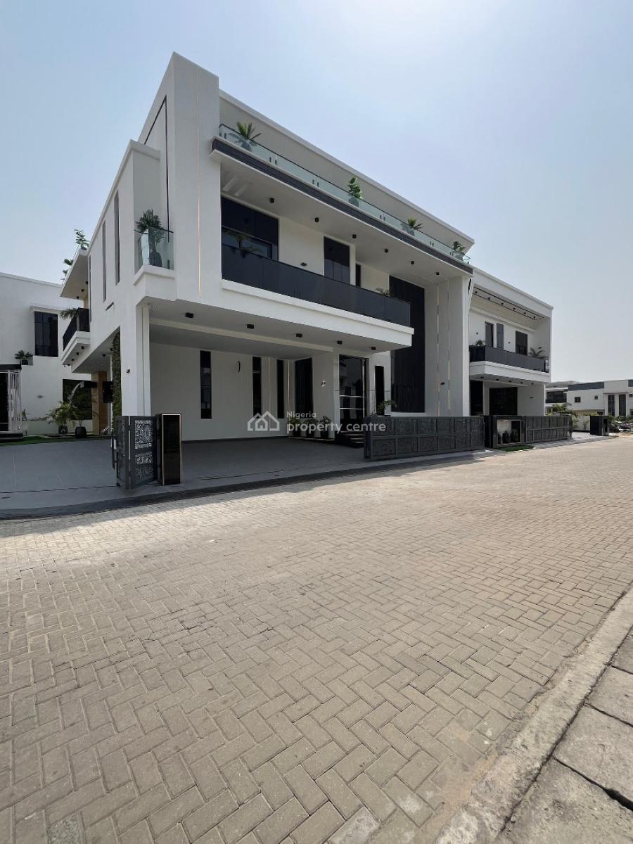 Spacious 5 Bedroom Detached Duplex with Bq, Cinema, Rooftop Terrace, Chevron Toll Gate, Lekki, Lagos, Detached Duplex for Sale