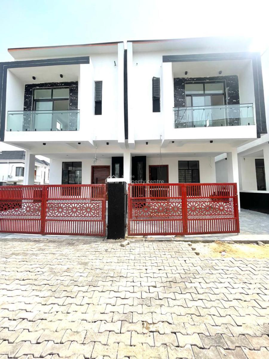 Newly Built 4 Bedroom Semi-detached Duplex with Bq, Ikota, Lekki, Lagos, Semi-detached Duplex for Sale