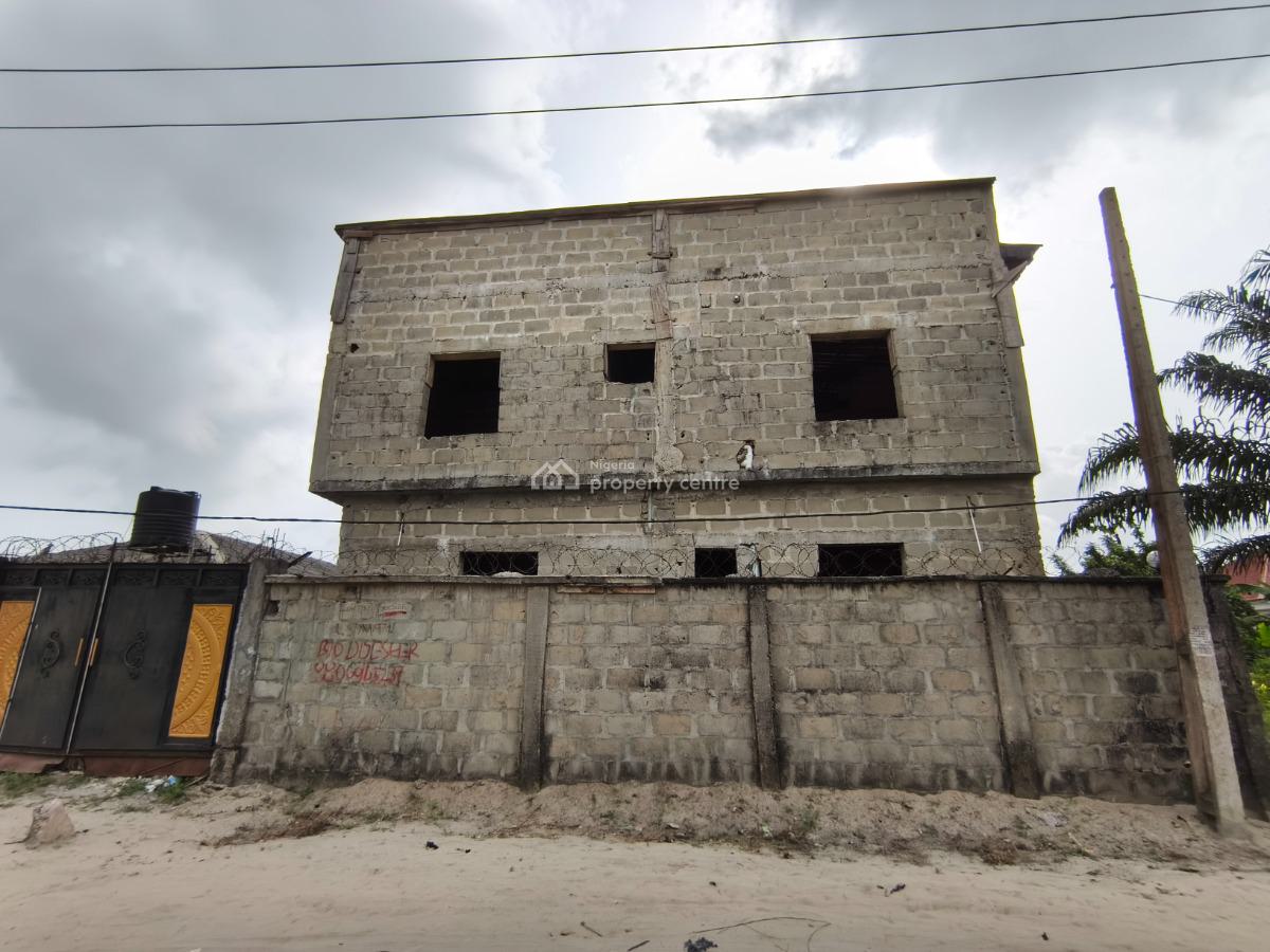 Carcass of Block of 4units of 2bedroom Flats and 2bedroom Bungalow., Stallion Wy. Off Lekki-epe Expressway, Bogije, Ibeju Lekki, Lagos, Block of Flats for Sale