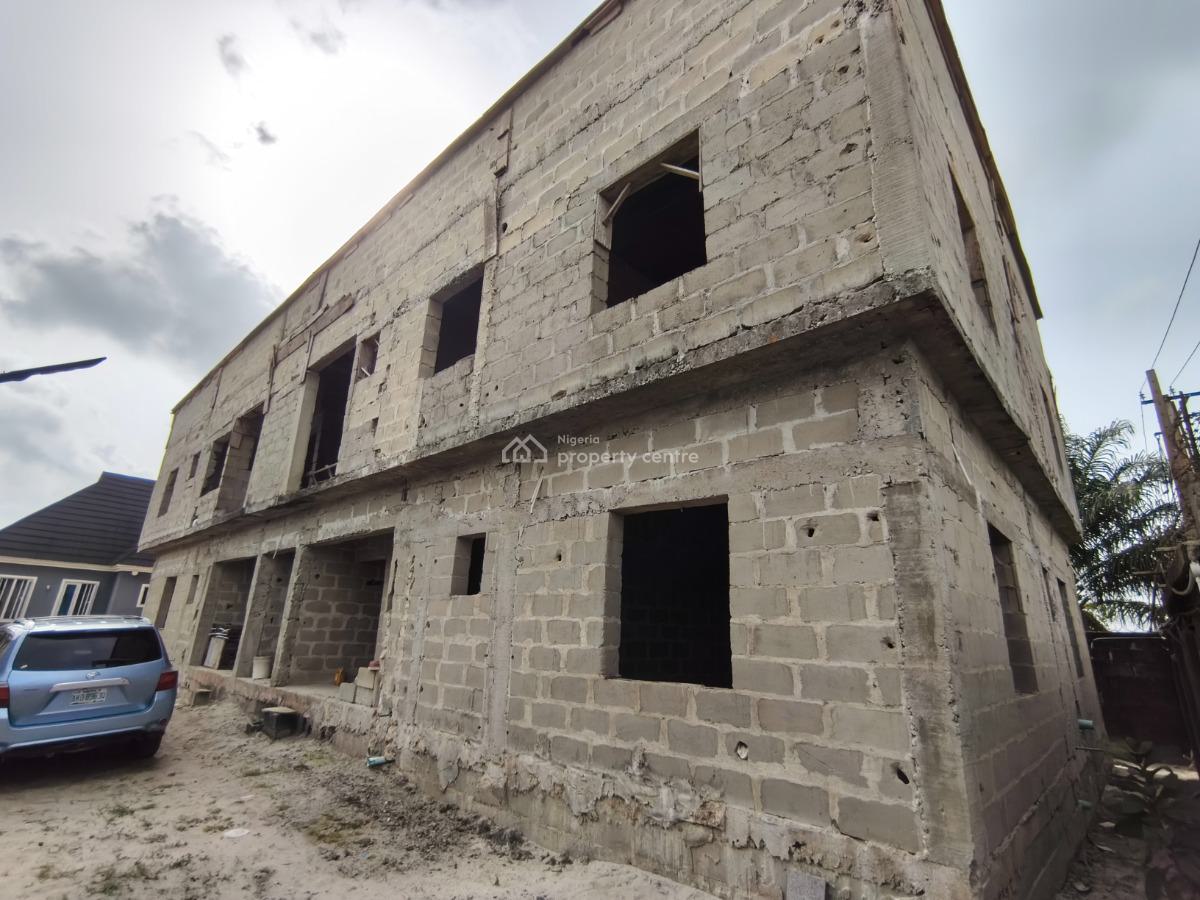 Carcass of Block of 4units of 2bedroom Flats and 2bedroom Bungalow., Stallion Wy. Off Lekki-epe Expressway, Bogije, Ibeju Lekki, Lagos, Block of Flats for Sale