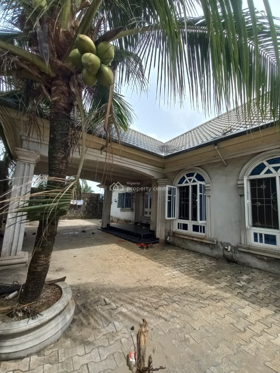 3 Bedroom Detached Bungalow Wt 4 Units of Self-contain Apartments, Chokocho After Iguruta, Port Harcourt, Rivers, Block of Flats for Sale