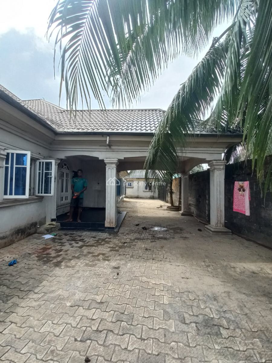 3 Bedroom Detached Bungalow Wt 4 Units of Self-contain Apartments, Chokocho After Iguruta, Port Harcourt, Rivers, Block of Flats for Sale
